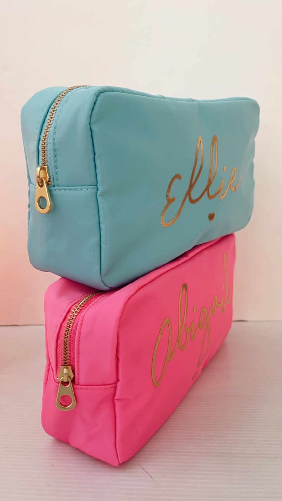 Personalised Sundae Large Script Accessory Bag