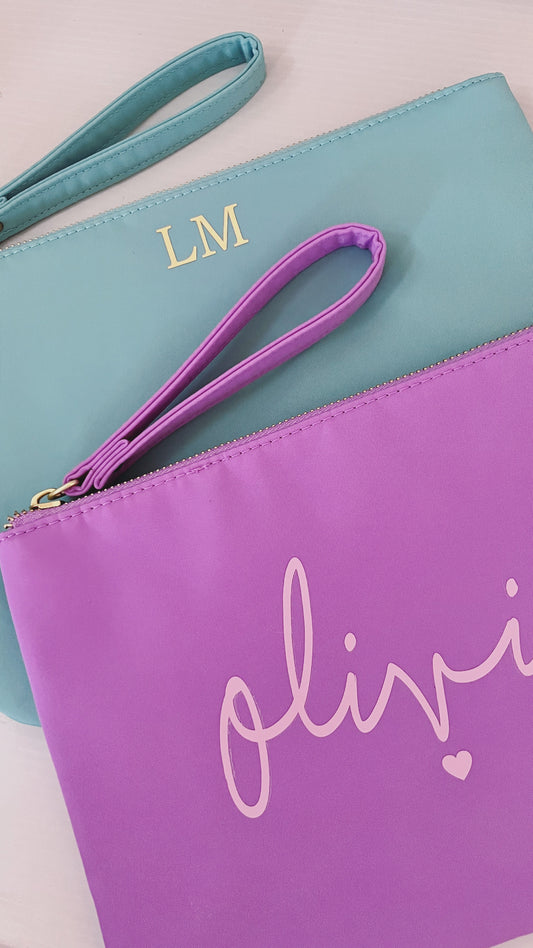 Personalised Arial Sundae Wristlet Bag