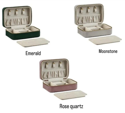 Velvet Travel Jewellery Box