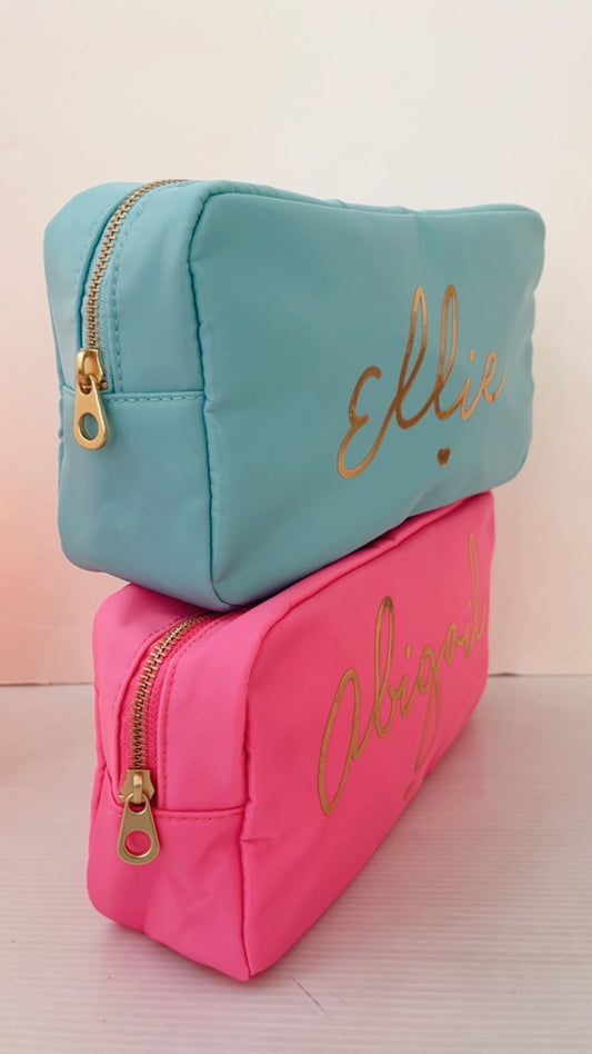 Personalised Sundae Small Script Accessory Bag