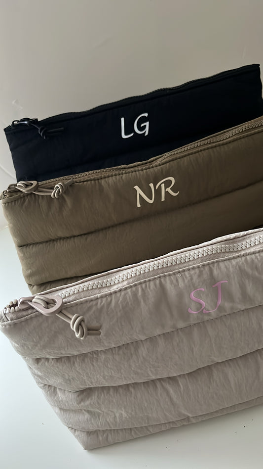 Personalised Quilted Accessory Bag