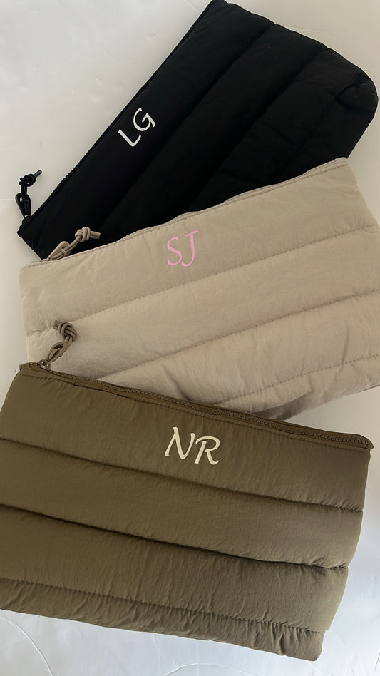 Personalised Quilted Accessory Bag